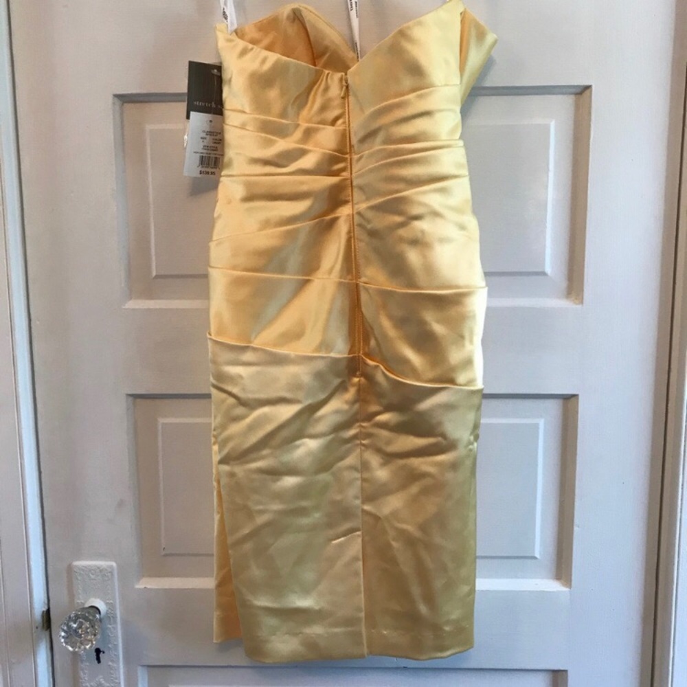 Davids Bridal Satin Dress NWT DB5 - Picture 5 of 8